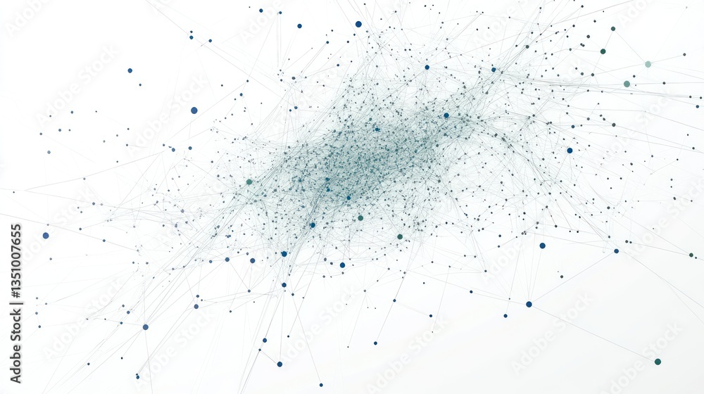 Aufkleber abstract network connections in white space. possible use for presentations or digital art
