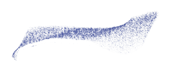 Separate purple crayon brush strokes on transparent background.