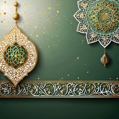 Eid Mubarak religious Islamic festival background design
