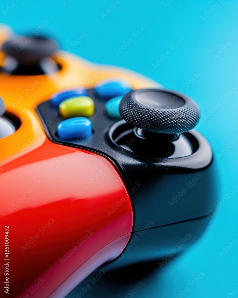 Poster Hyper-Chromatic Gaming Control Next-Gen Interactive Design for Immersive Digital Experiences, Showcasing Precision Engineering and Playful Technology Innovation