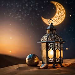 Ramadan Mubarak 3d Banner Design Template