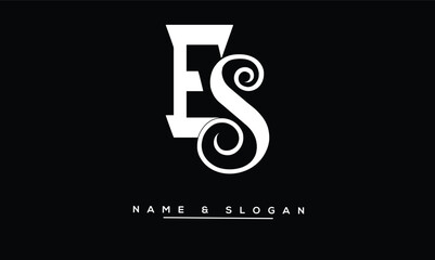 SE, ES Abstract Letters Logo Monogram