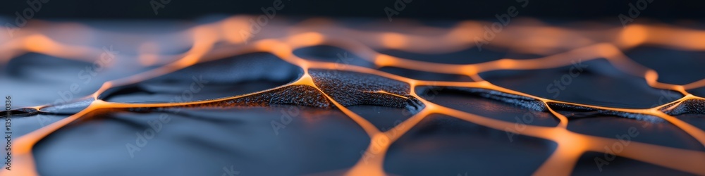 Poster Immersive Blockchain Visualization Next-Gen Cryptocurrency Network Architecture in Luminescent Digital Topology - Transformative Tech Education and Financial Innovation