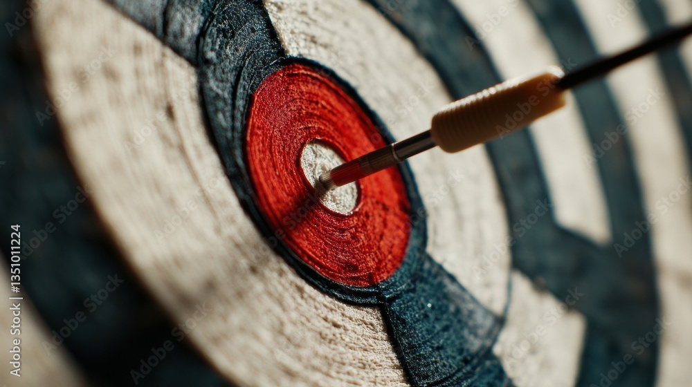 Fototapete precision performance mastery hyper-focused dart impact visualizing strategic success in high-perfor