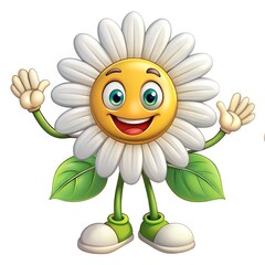 Naklejka premium daisy flower cartoon