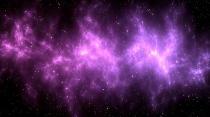 Naklejka premium A luminous nebula filled with shining stars in deep space