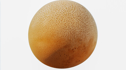 A simple, smooth PNG image of a spherical egg shape resembling the texture and color of a cantaloupe