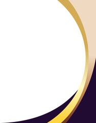 Elegant Gold Curve Border