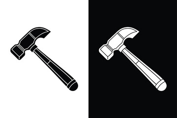 Reflex Hammer Icon. Solid Silhouette Vector for Neurological Exams