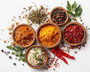 Macro photography of Chaat Masala showcasing textures and vibrancy.