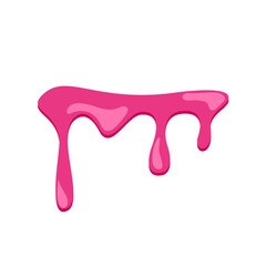 pink fluid background. Seamless pattern of melted strawberry pink. Banner seamless pattern. Vector illustration