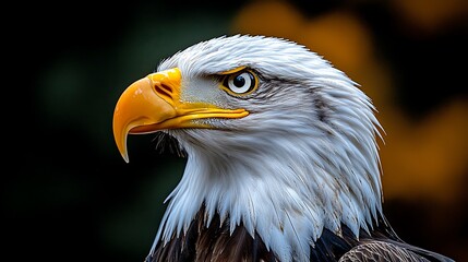 Obraz premium Majestic Eagle Portrait Wildlife Photography