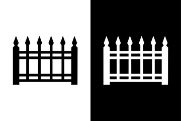 Black Fence Silhouette Clipart Transparent & Scalable.