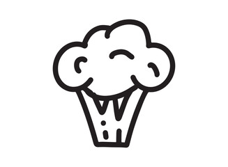 Set of an Broccoli Fresh Vegetables Icon