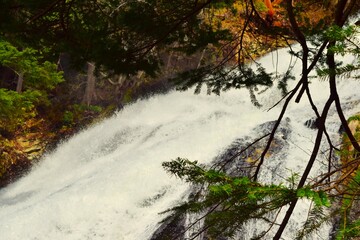 Yudaki waterfalls in Oku-nikko, Tochigi, Japan © corn-flower