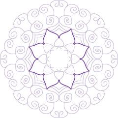 Circular pattern in the form of a mandala. Henna tatoo mandala. Mehndi style. Decorative pattern in oriental style. Coloring book cover
