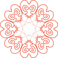 Circular pattern in the form of a mandala. Henna tatoo mandala. Mehndi style. Decorative pattern in oriental style. Coloring book cover