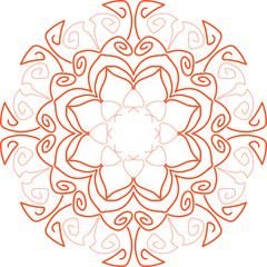 Circular pattern in the form of a mandala. Henna tatoo mandala. Mehndi style. Decorative pattern in oriental style. Coloring book cover