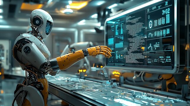 Robot Operates Tech Station