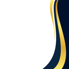 Elegant Gold Curve Border