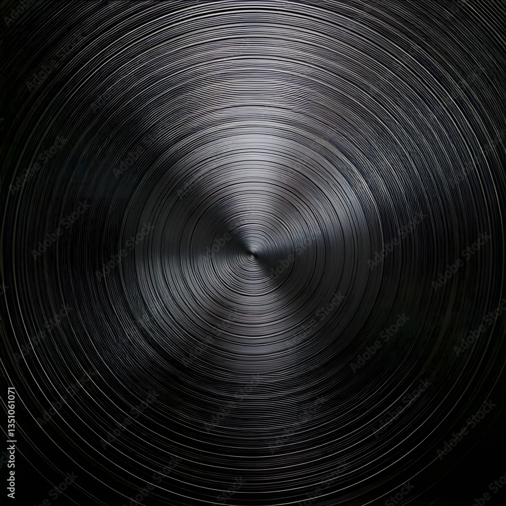 Poster abstract metallic tunnel with swirling light and intricate patterns