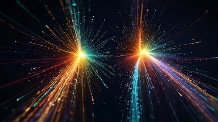 Naklejka premium abstract background with lights