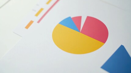 Fototapeta premium Abstract business diagram showcasing modern, clean design for professional concepts. 