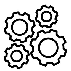 Gear Mechanism  Icon Element For Design	