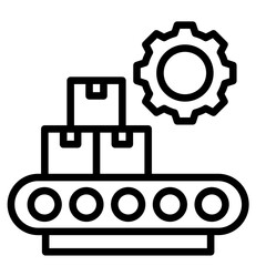 Production Line  Icon Element For Design	