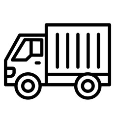 Cargo Truck  Icon Element For Design	