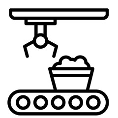 Raw Material Processing  Icon Element For Design	