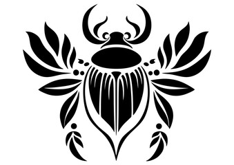 Art Nouveau bug Graphic Accents, vector illustration, vintage elements	
