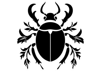 Art Nouveau bug Graphic Accents, vector illustration, vintage elements	
