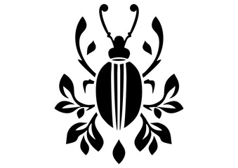 Art Nouveau bug Graphic Accents, vector illustration, vintage elements	
