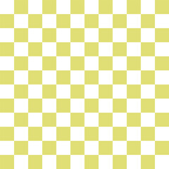 Checkerboard spring green vector seamless pattern. Geometric abstract background. Checkered surface design.