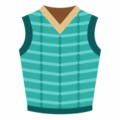 sleeveless knit vest with textured pattern