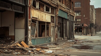 Obraz premium Understanding the impacts and causes of economic downturns on global markets and society