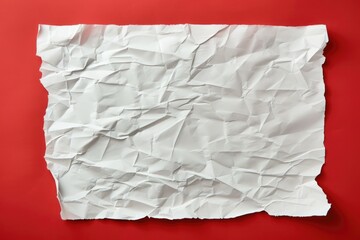 Obraz premium White sheets paper on red background, Blank paper