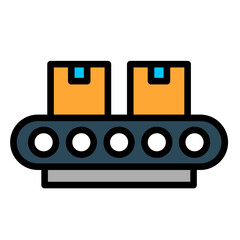 Obraz premium Conveyor Belt Icon Element For Design 