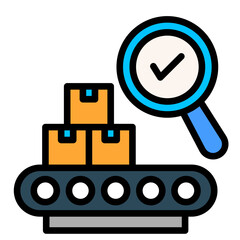 Quality Control Check  Icon Element For Design	