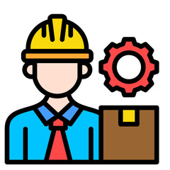 Production Manager  Icon Element For Design	