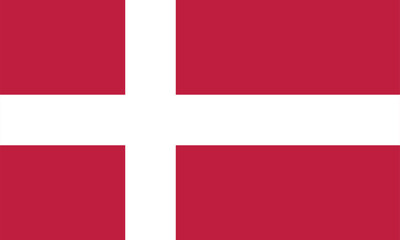 National flag of Denmark Vector image
