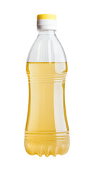 Transparent Bottle of Cooking Oil Isolated