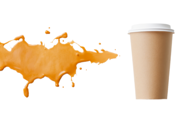 Accidental Spill A Careless Moment Results in Messy Coffee Everywhere
