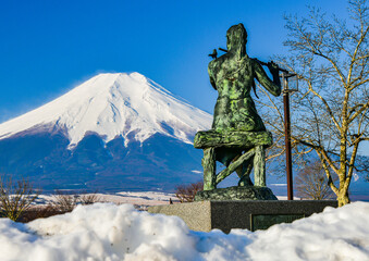 忍野村から富士山
