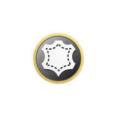 Genuine Leather icon or sign vector isolated EPS. Best Genuine Leather logo for product packaging, websites, print design, element design, and more about Genuine Leather cloth.