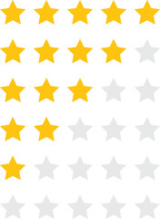 Star Rating Progress Concept - Customer Feedback & Review Score Representation