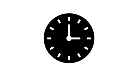 Isolated Clock Icon Showing Two O'Clock