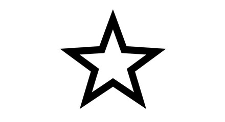 Isolated Outline Star Icon