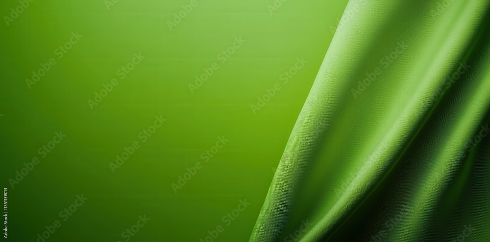 Aufkleber a smooth, flowing fabric with various shades of green, creating a calming and harmonious visual.